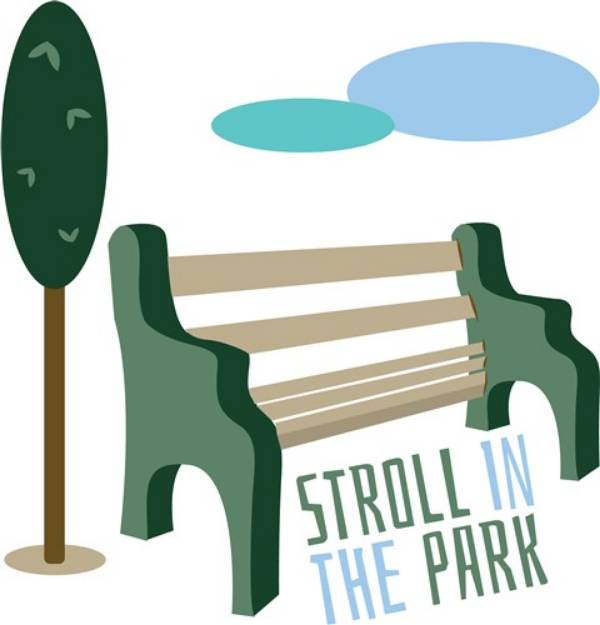 Picture of Stroll In Park SVG File