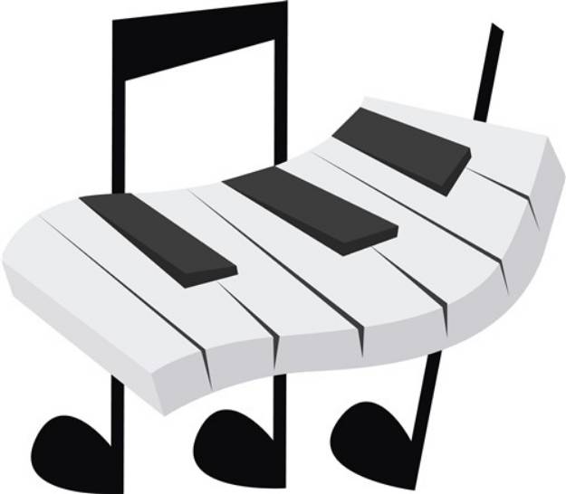 Picture of Piano Keys SVG File