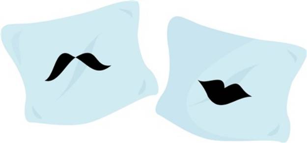 Picture of His & Hers Pillows SVG File