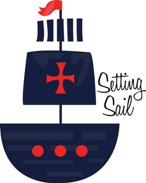 Picture of Setting Sail SVG File