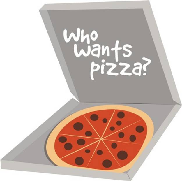 Picture of Who Wants Pizza SVG File