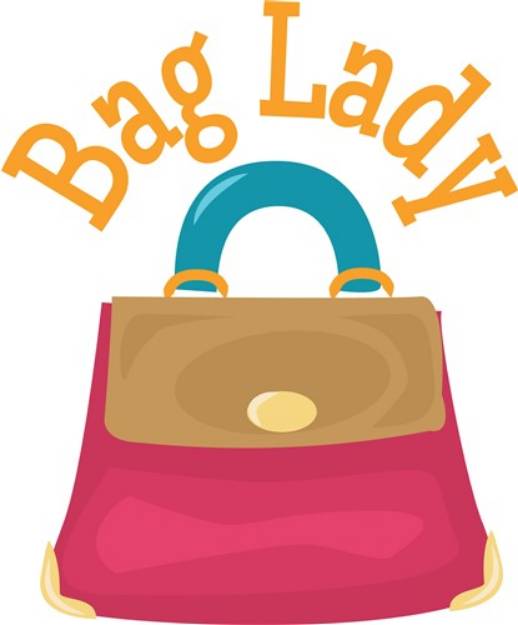 Picture of Bag Lady SVG File