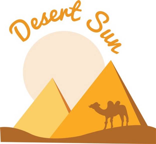 Picture of Desert Sun SVG File
