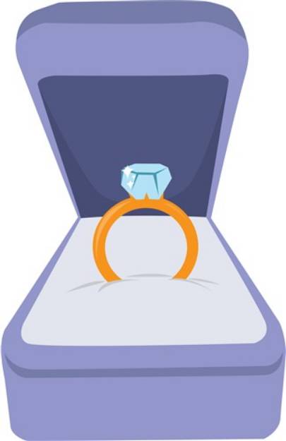 Picture of Engagement Ring SVG File