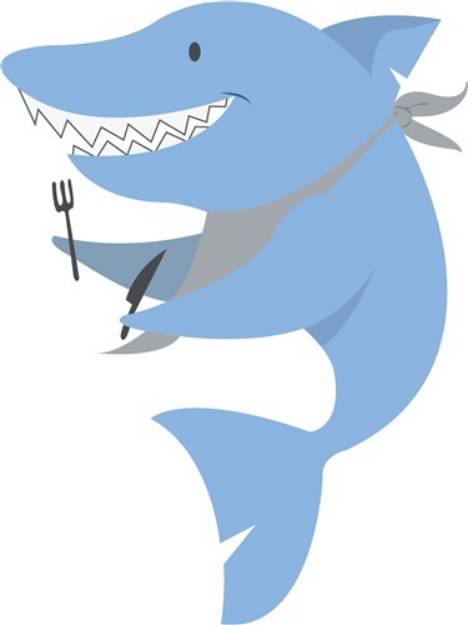 Picture of Shark Eating SVG File