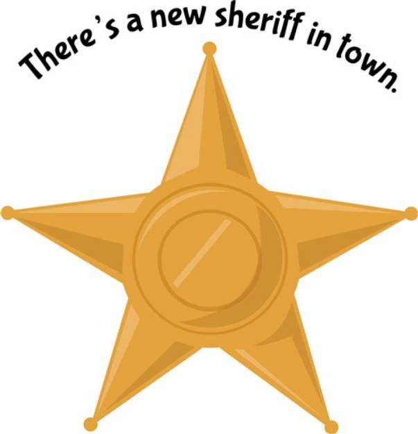 Picture of New Sheriff SVG File