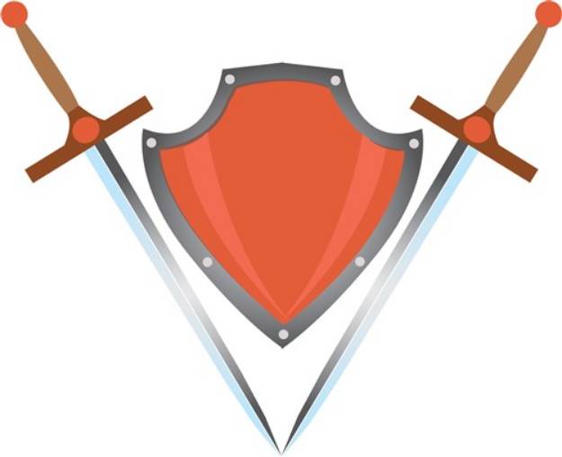 Picture of Swords & Shield SVG File