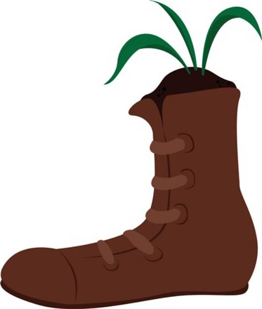 Picture of Boot Planter SVG File