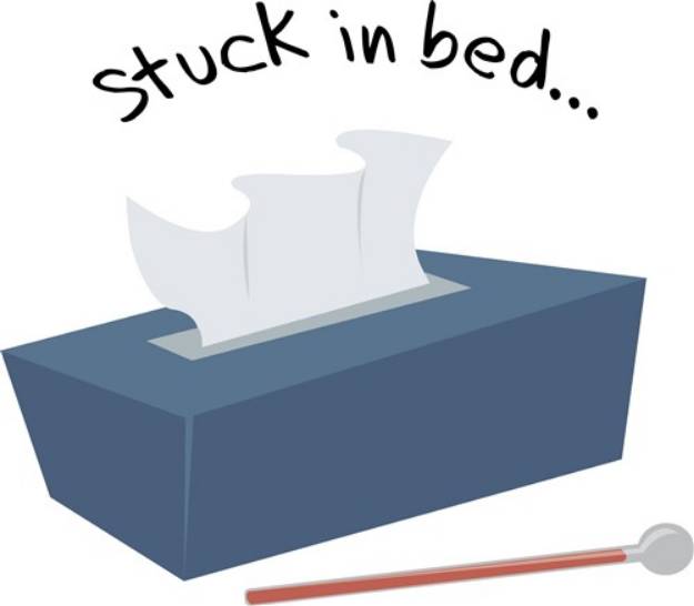 Picture of Stuck In Bed SVG File