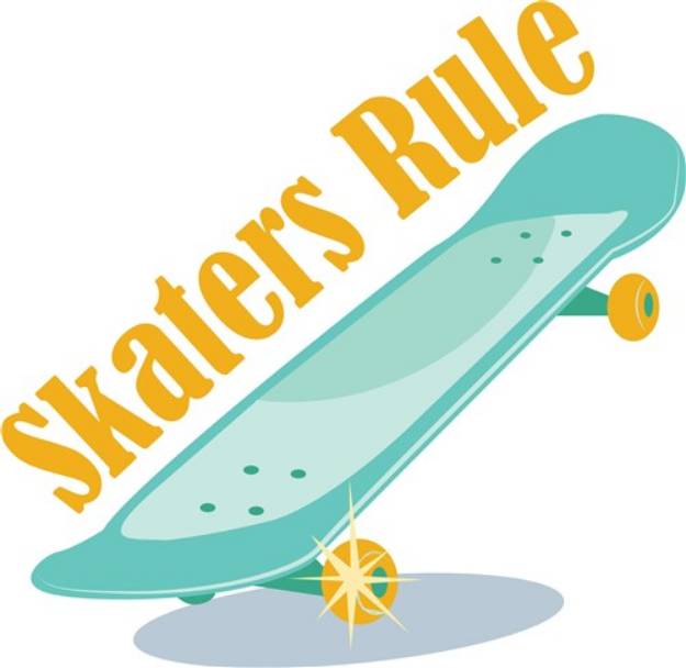 Picture of Skaters Rule SVG File