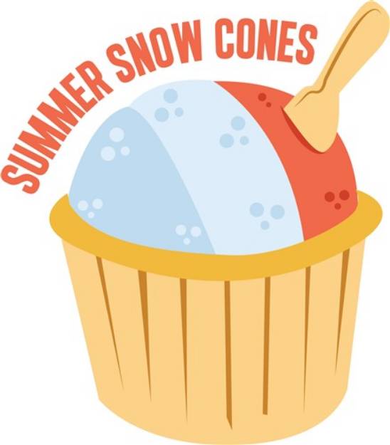 Picture of Summer Snow Cones SVG File