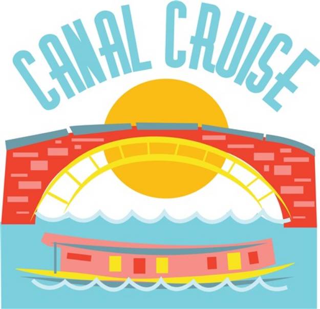 Picture of Canal Cruise SVG File