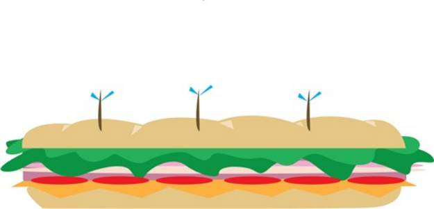 Picture of Sub Sandwich SVG File