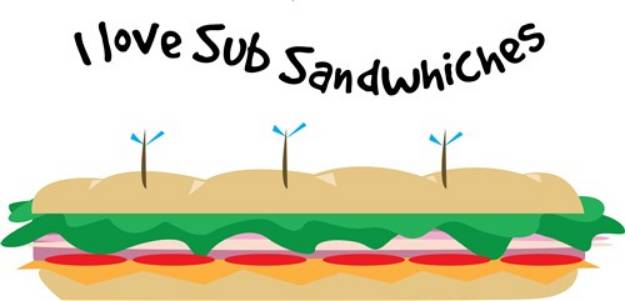 Picture of Love Sandwiches SVG File