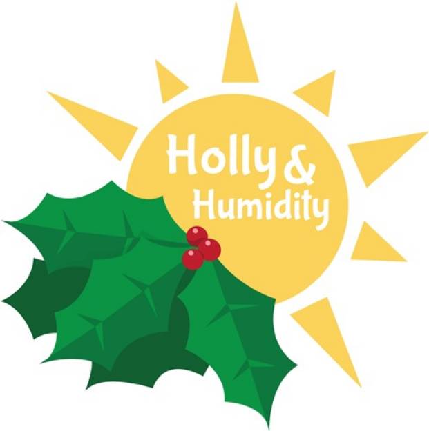 Picture of Holly & Humidity SVG File