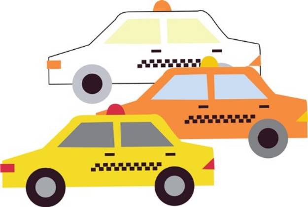 Picture of Taxi Cars SVG File