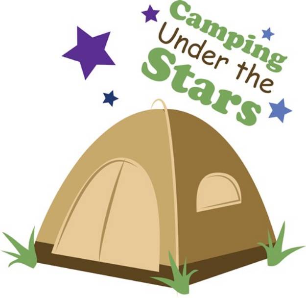 Picture of Camping Under Stars SVG File