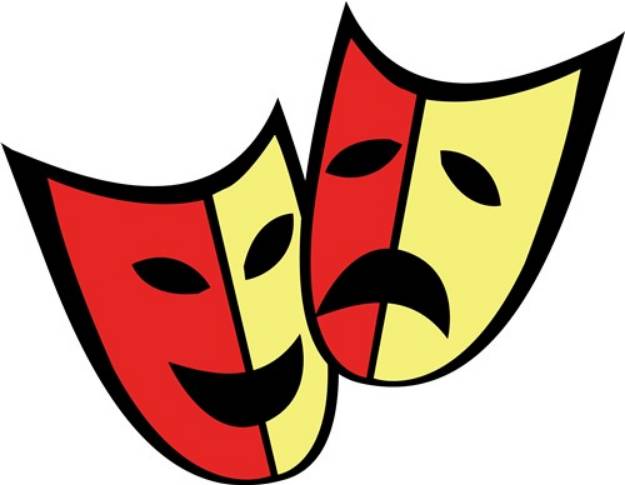 Picture of Drama Masks SVG File