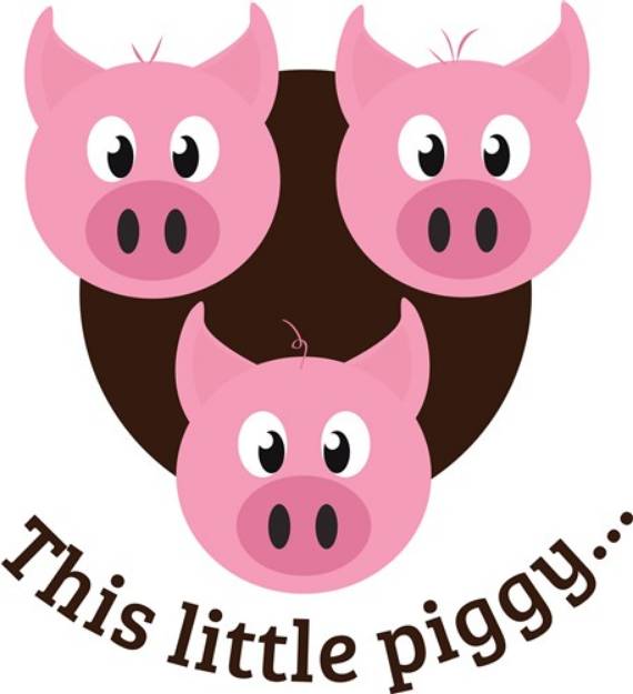 Picture of This Little Piggy SVG File