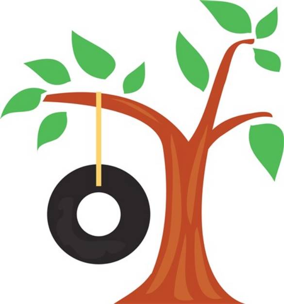 Picture of Tire Swing SVG File