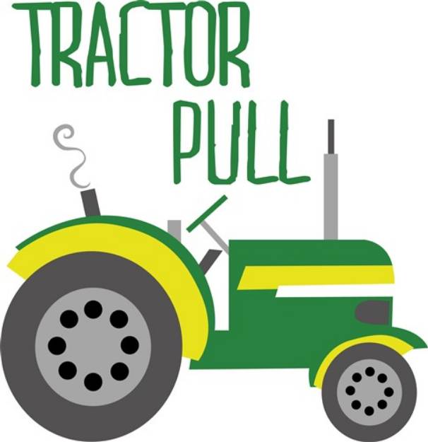 Picture of Tractor Pull SVG File
