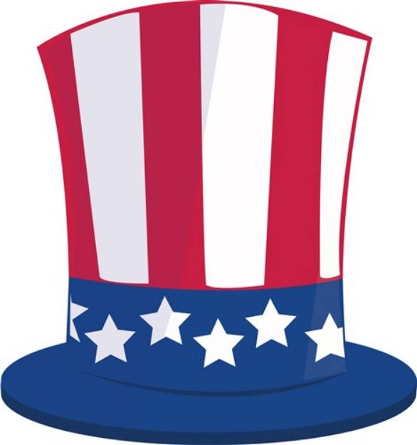 Picture of Uncle Sam Hat SVG File