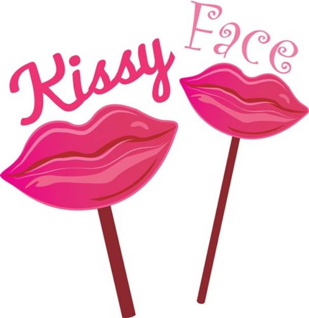 Picture of Kissy Face SVG File