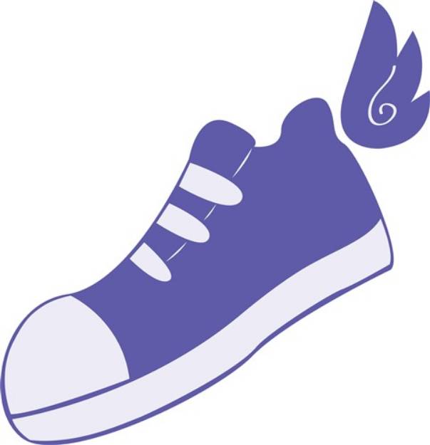 Picture of Winged Shoe SVG File