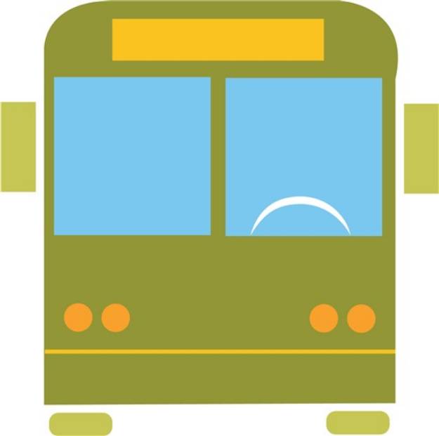 Picture of Bus Front SVG File