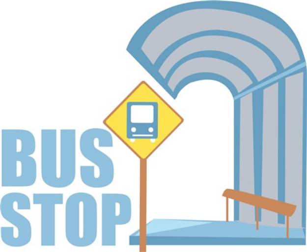 Picture of Bus Stop SVG File