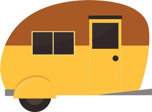 Picture of Camping Trailer SVG File