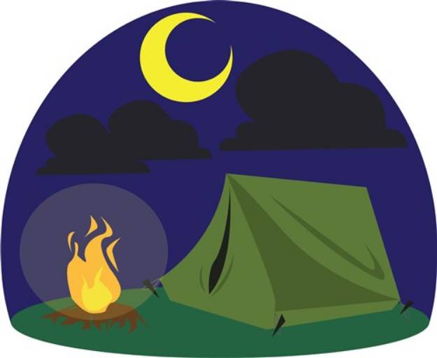 Picture of Camping Scene SVG File