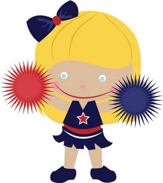 Picture of Cheerleader SVG File