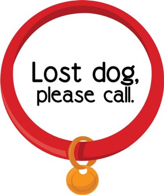 Picture of Lost Dog SVG File