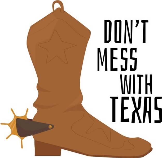 Picture of Mess With Texas SVG File