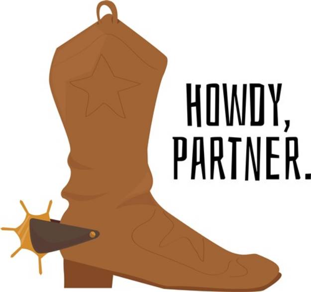 Picture of Howdy Partner SVG File