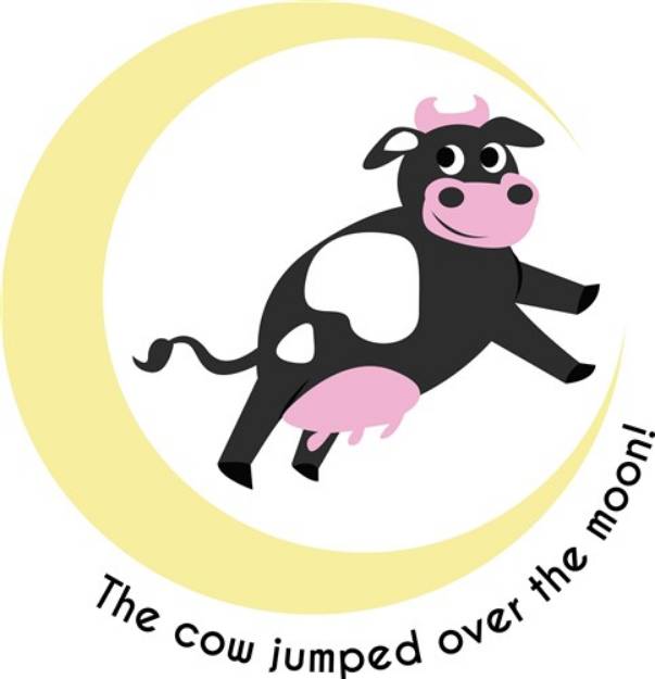 Picture of Cow Jumped SVG File