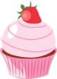 Picture of Strawberry Cupcale SVG File