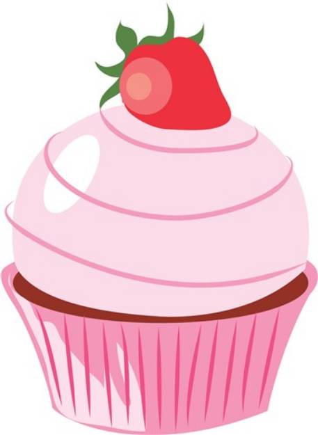 Picture of Strawberry Cupcale SVG File