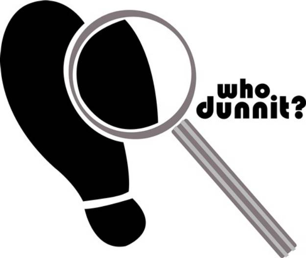 Picture of Who Dunnit SVG File