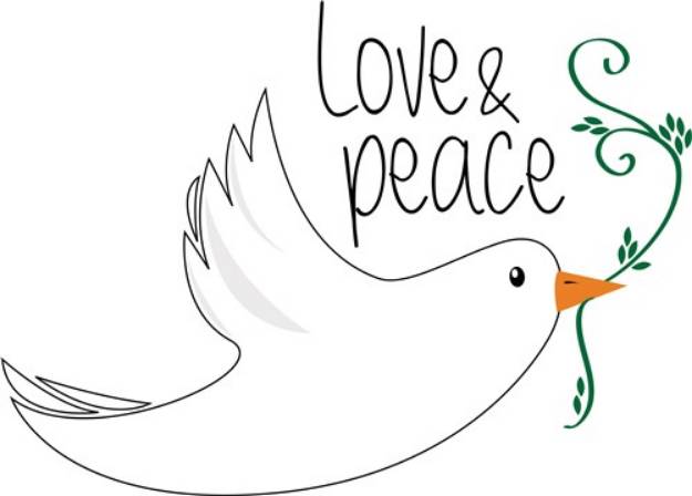 Picture of Love & Peace SVG File
