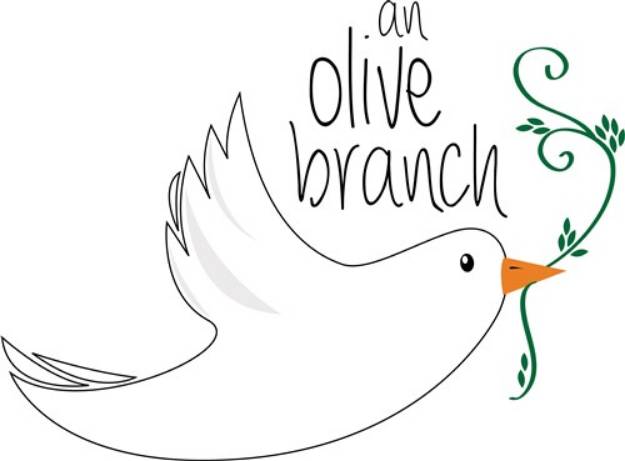 Picture of Olive Branch SVG File