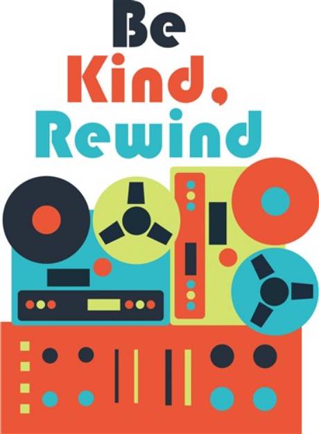 Picture of Be Kind Rewind SVG File
