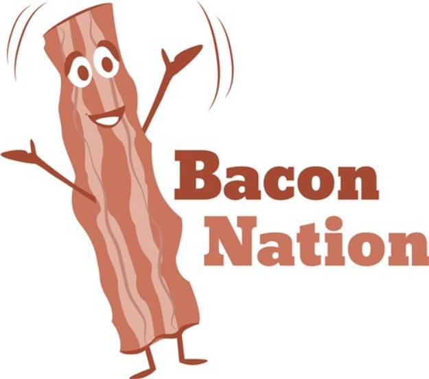 Picture of Bacon Nation SVG File