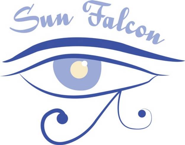Picture of Sun Falcon SVG File