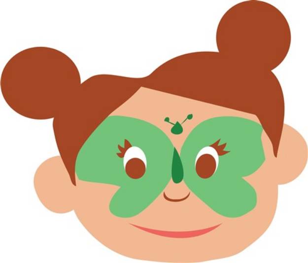 Picture of Butterfly Face SVG File