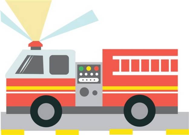 Picture of Fire Truck SVG File