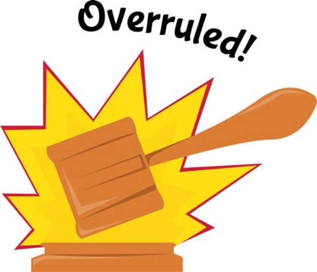 Picture of Overruled! SVG File