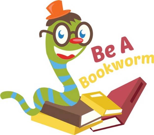 Picture of Be A Bookworm SVG File