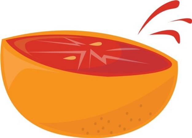 Picture of Grapefruit Slice SVG File